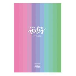 Тетрадь 120 листов скетчбук BG For Notes, твердый переплет С5т120_лм 9074