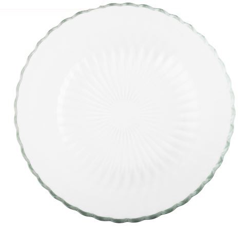 Тарелка стеклянная Магия глубокая 195мм ОСЗ 24с2398