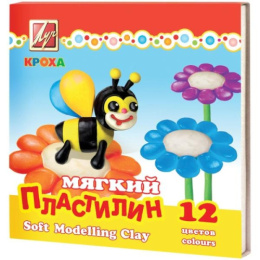 Пластилин 12 цветов Луч Кроха, мягкий 23С 1484-08