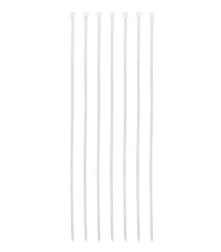 Хомуты пластиковые 300х3,6мм 100шт., белые Сибртех 45531