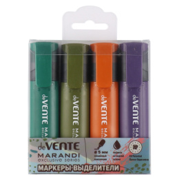 Текстовыделителей набор 4 цвета Devente Marandi, 1-5мм 5045212