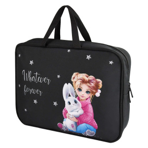 Папка-портфель детский Девочка и зайка 69317