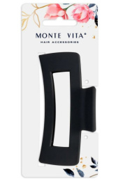 Краб для волос Monte Vita Soft touch, черный, 10,5см 456999