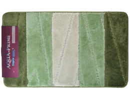 Коврик напольный для ванной на латекс. основе Enigma  60х100см толщина 12мм, зеленый Aqua-Prime