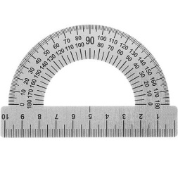 Транспортир 180 10см Devente, стальной 5095500