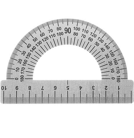 Транспортир 180 10см Devente, стальной 5095500