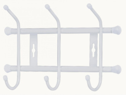 Вешалка настенная металлическая 3 крючка 28,5х18см, матовый серый Nika ВН3/МС