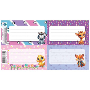 Наклейки на тетрадь Зверюшки НАКТ80