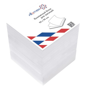 Блок для записей 9х9х9 Attomex, белый 2012407