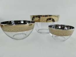 Набор салатников стеклянных 3шт. 110мм/250мл, 160мм/800мл, 190мм/1,75л Альтаир, в п/у Gid Glass GN1326/01+1322/01+1425/01