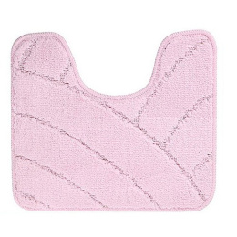 Коврик напольный для туалета U-type на латекс. основе  45х 55см толщина 11мм, нежно-розовый Banyolin