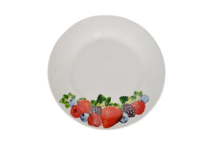 Тарелка фарфоровая мелкая 230мм Сочные ягоды Lavenir т9-7682#