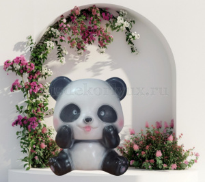 Копилка гипсовая Панда 14х19см ГусьДекорЛюкс 4К01