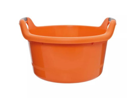 Таз пластиковый круглый 20л с ручками Люкс, цвета в ассортименте Полимербыт С408