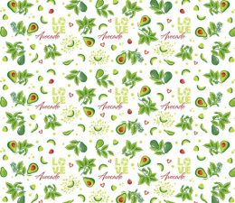 Клеенка столовая без основы Декор ТВ 1,2х50м Авокадо Колорит 0-00/20-00