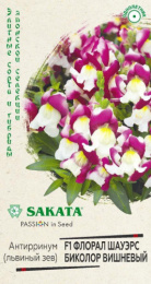 Львиный зев (Антирринум) Флорал Шауэрс Биколор вишневый F1  7шт. цветной пакет Саката Гавриш