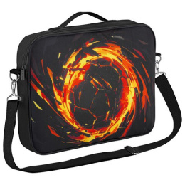 Папка-портфель детский Brauberg Kids Fire Split, с плечевым ремнем 273318