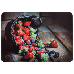 Салфетка сервировочная пластиковая прямоугольная 40х28см Лукошко Рыжий кот PPM-08/109198