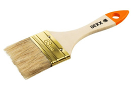 Кисть плоская Практик  63мм, 2,5," натуральная щетина Dexx 0100-063