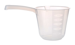 Ковш пластиковый с носиком 1,5л мерный, цвета в ассортименте Альтернатива М366