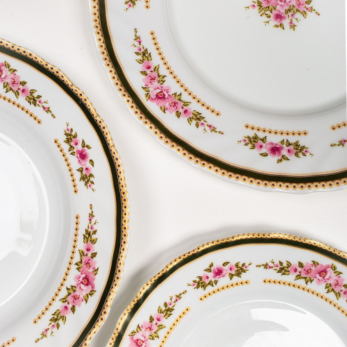 Тарелка стеклокерамическая мелкая 250мм Pransagreen Pars Opal PO-250-617