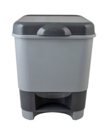 Ведро для мусора с педалью пластиковое  8л цвета в ассортименте Полимербыт С427