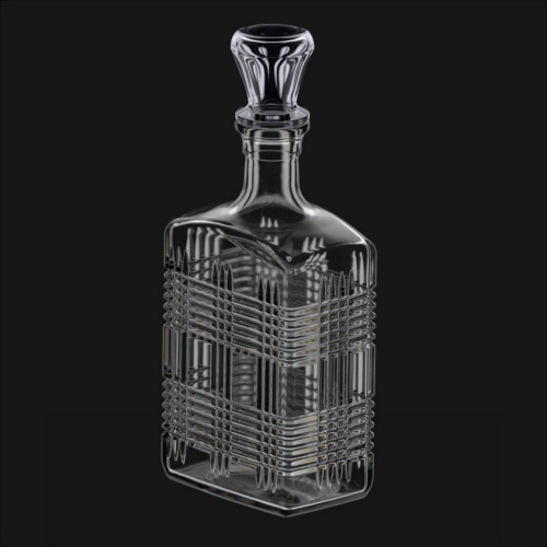 Графин - штоф стеклянный  500мл Скотч Декостек 1164