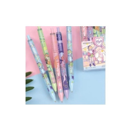 Ручка гелевая автоматическая Beifa Аниме Show Модные девчонки черная 0,5мм GPF0116/GP191000BK