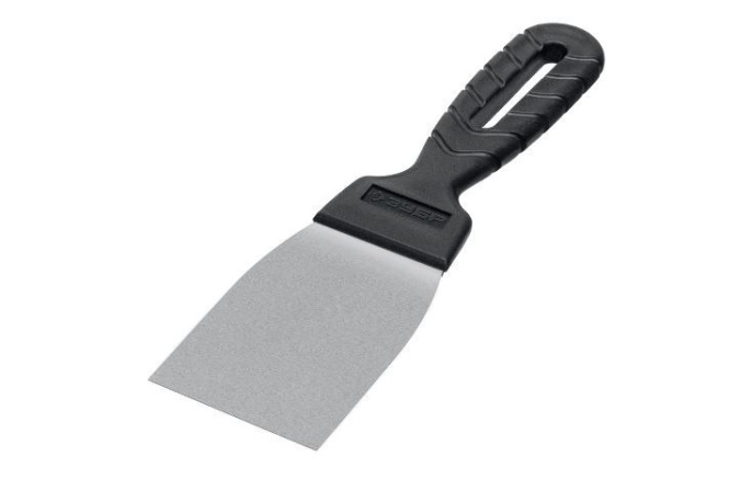 Шпатель нержавеющий  60мм пластиковая ручка Зубр 10077-06