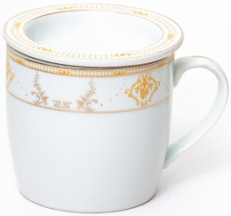 Кружка заварочная фарфоровая 350мл с металлическим ситом Аврора Сирма, в п/у Guterwahl 113-19068