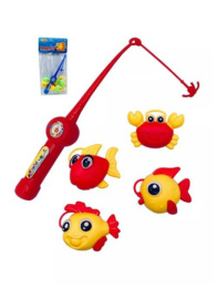 Набор Рыбалка: удочка, 4 фигурки, в пакете Наша Игрушка M1700-4