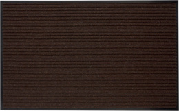 Коврик придверный влаговпитывающий на резин. основе ворс 50х 80см Стандарт, коричневый ComeForte