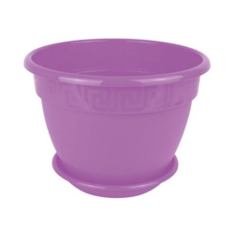 Горшок для фиалок пластиковый Антик с поддоном 0,75л d-13см h-9,5см лаванда 5plast 5PL0382