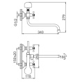 Смеситель для ванны Frud R108 R22108 Frud 34902
