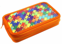 Пенал двухкамерный Silwerhof Пазл 850920