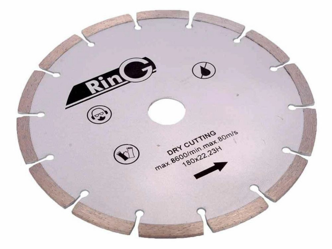 Диск алмазный Ring сегментный 180х7х2,2х22,2 мм 247234