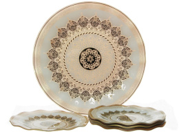 Набор тарелок стеклянных 7шт. мелкие (1шт.-300мм, 6шт.-180мм) в п/у Royal Glass 7036/32