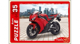 Пазлы   35 элементов Макси Мото и город ПУ35-5910