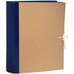 Папка для бумаг арх. 80мм, крафт/бумвинил, 4 завязки 255993