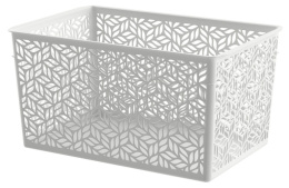 Корзина универсальная пластиковая  6,7л 29х19х15см Linden светло-серый IDIland 221313421/03