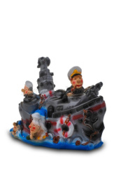 Копилка гипсовая Кораблик 25х18см ГусьДекорЛюкс 12К14