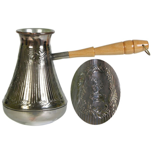 Турка медная 0,70л деревянная ручка Джин