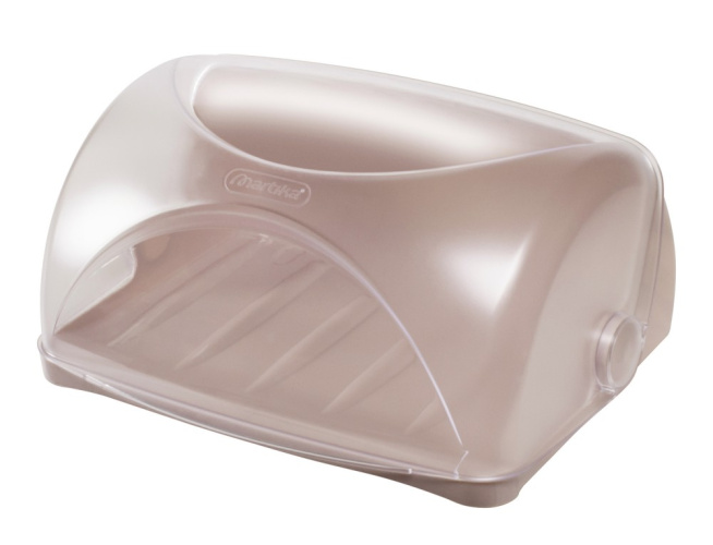 Хлебница пластиковая 7,4л 31х25х15см Грана, мокко Martika С840МОКК