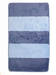 Комплект ковриков напольных для ванной и туалета на латекс. основе Be Maks Multi 2пр. 60х100см/60х50см толщина 18мм, синий Aqua-Prime 161-163