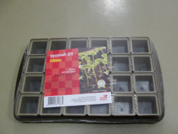 Набор для рассады пластиковый 24шт. 460х300х65мм, объем горшка - 150мл, Урожай мини Россия Агропласт Б00185