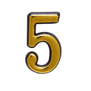 Цифра 5, золото Аллюр 26301