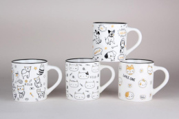 Кружка фарфоровая 460мл Животные, в ассортименте Коралл 7875