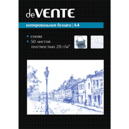 Бумага копировальная А4 синяя  50 листов Devente 2041300
