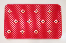 Коврик напольный на войлочной основе с низким ворсом Принт  50х80см, в ассортименте