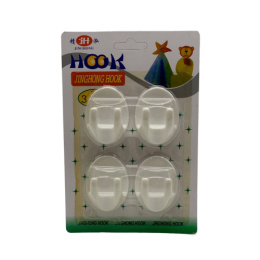 Крючки пластиковые набор  4шт. на самоклеящейся основе Радужный Дом РД77733
